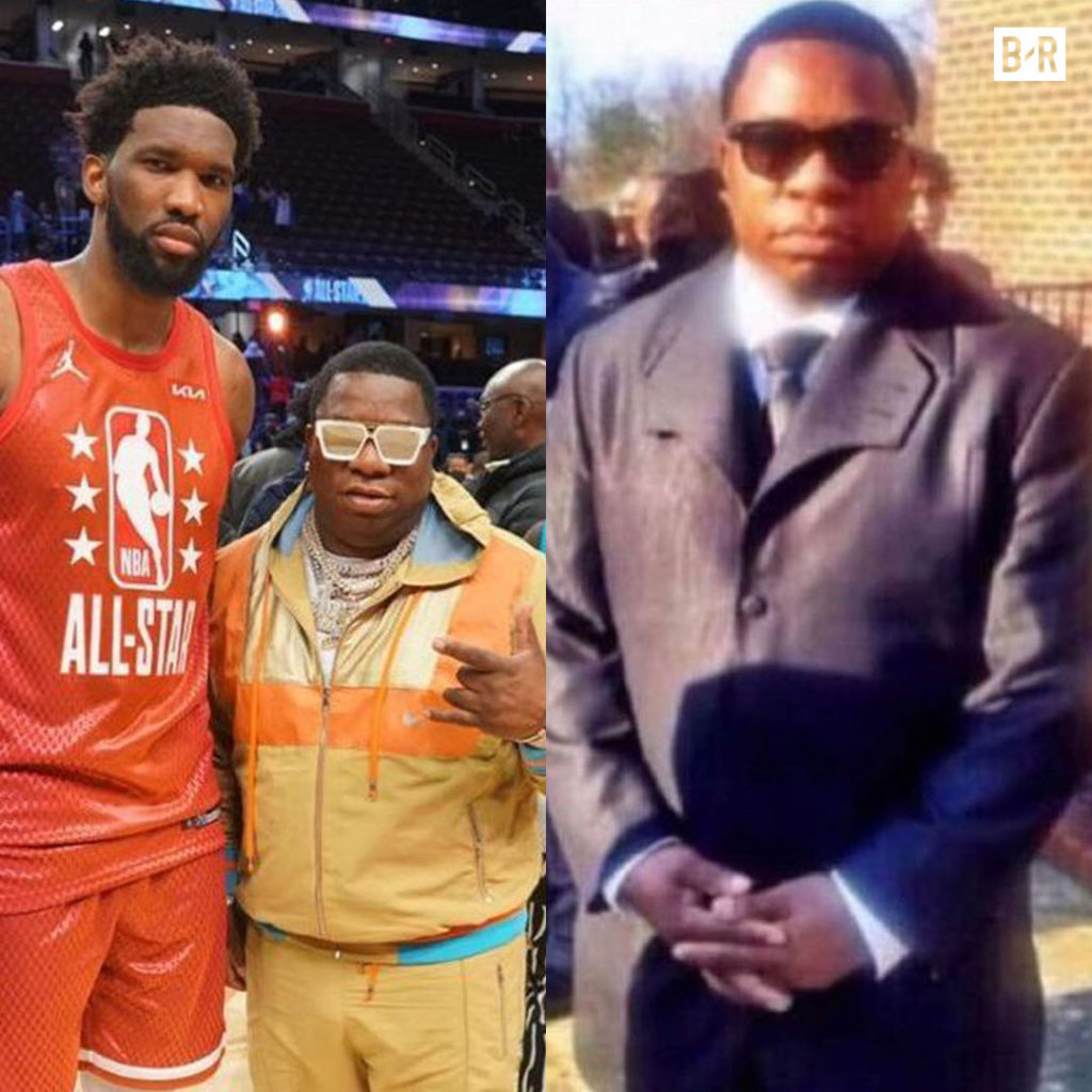 Joel Embiid And Big Fendi From The Funeral Meme Took A Photo At All