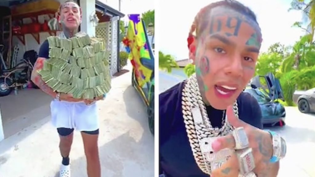 Watch Tekashi 6ix9ine Gets Punched In Back Of Head While Leaving Club