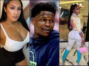 Close-up of a woman with long black hair wearing a white tank top, gold cross necklace, and neutral makeup.