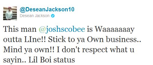 DeSean Jackson tweet