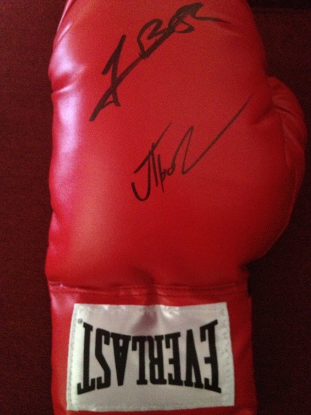 Tim Bradley Signed Boxing Glove