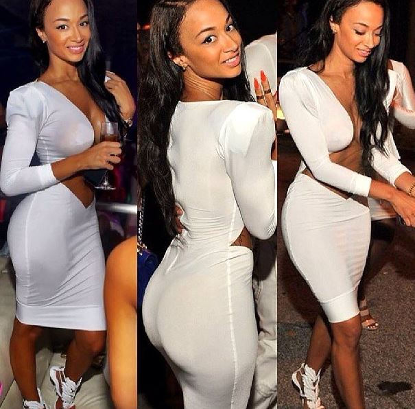 Basketball Wives Draya at Privae Grand Opening White Party Photos