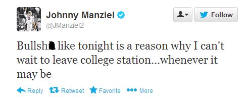 Johnny Manziel Tweet