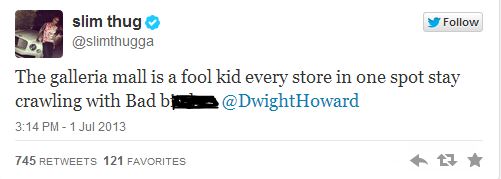 Slim Thug Tweets