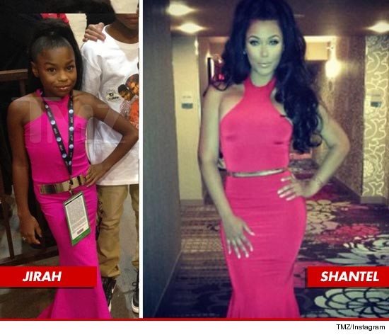 Mayweather's Daughter and Miss Jackson wear same dress