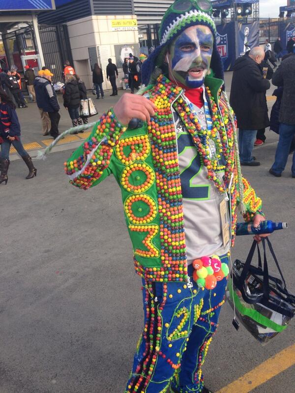 Fan Wears Skittles Outfit To Super Bowl (Photo) – BlackSportsOnline