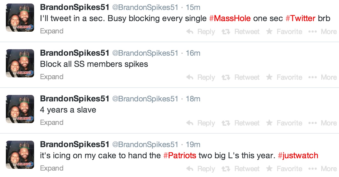 Brandon Spikes Slave – BlackSportsOnline