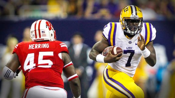 LSU Leonard Fournette Does Heisman Pose After 1st TD (Video ...