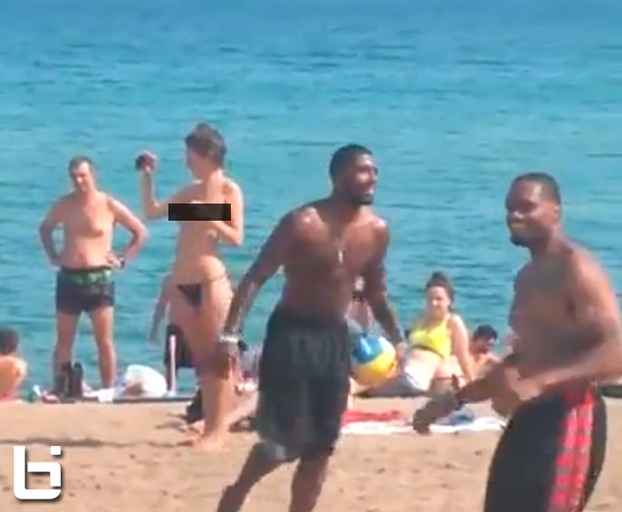 Black Cock On Nude Beach - Team USA Plays Volleyball on Nude Beach | BlackSportsOnline