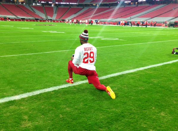 Patrick Peterson shows love to Eric Berry.
