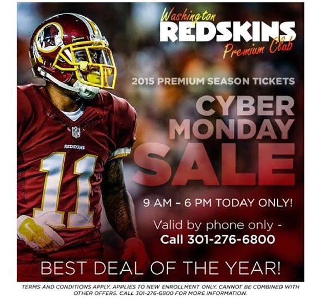 Redskins Cyber Monday