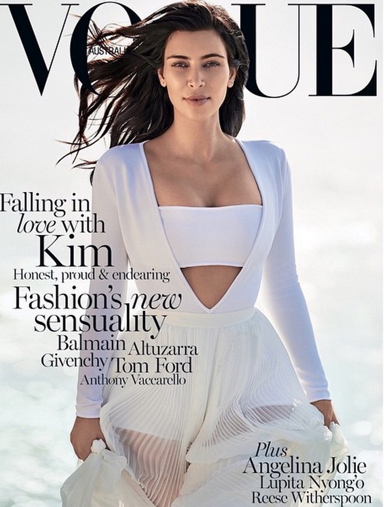 Kim Kardashian Thirst Trapping #ForTheBros & Vogue (Photos ...