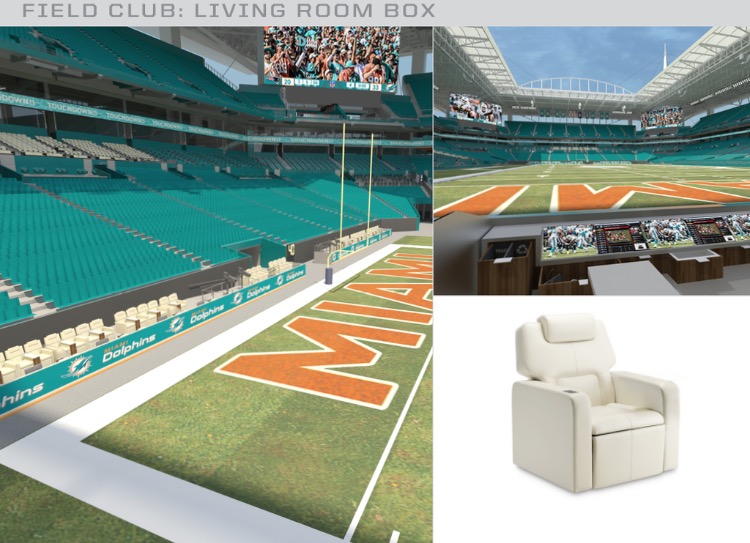 miami dolphins living room couch