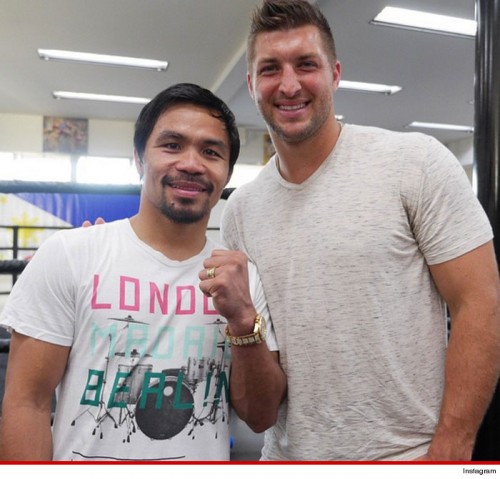 Manny Pacq and Tim Tebow