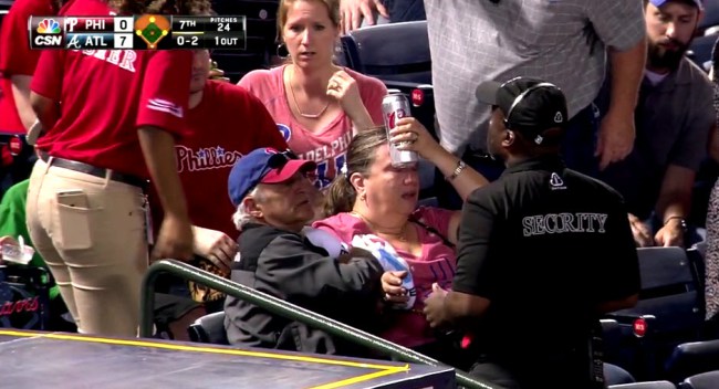 Lady Bashed by Foul Ball Gets Gruesome Lump (Video) - BlackSportsOnline