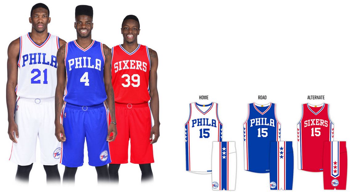 philadelphia 76ers new uniforms