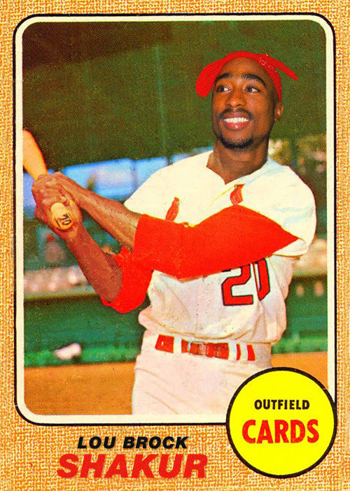 Lou Brock Shakur_Baseball Cards