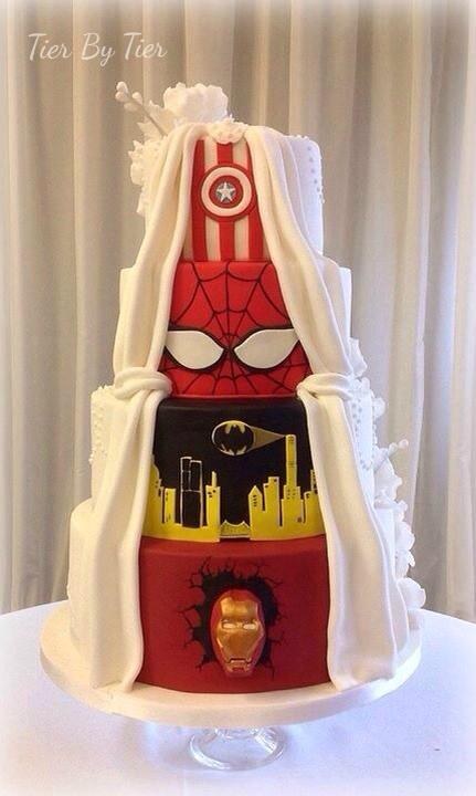Super Hero Wedding Cake 2