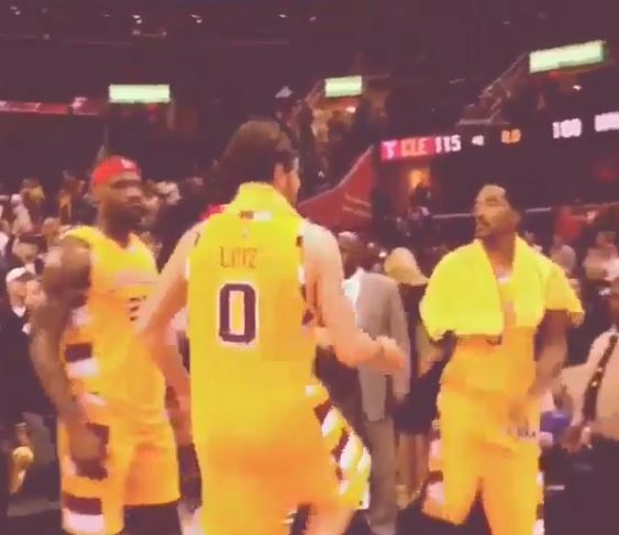 Caption The Video: LeBron Spoils All The Fun For JR Smith, Kevin Love ...