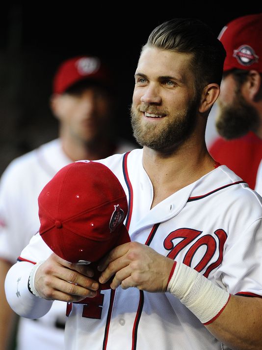 One of Major League Baseball biggest star’s, Bryce Harper of the Washington...