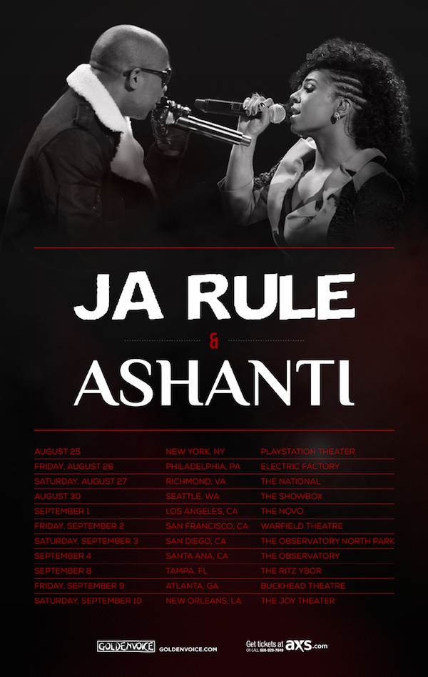 Ja Rule & Ashanti Tour Dates Released