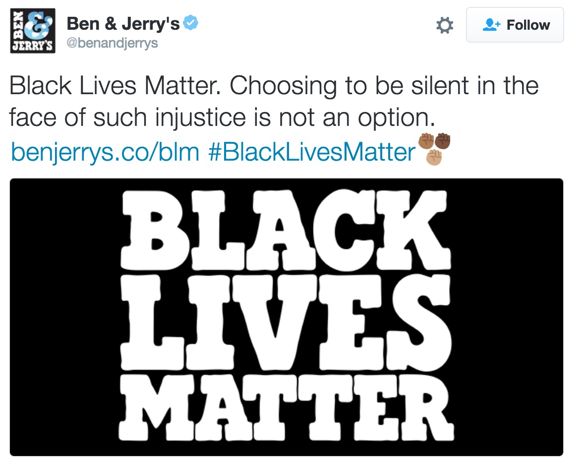 Twitter Creates #BenAndJerrysNewFlavor After #BlackLivesMatter Support ...