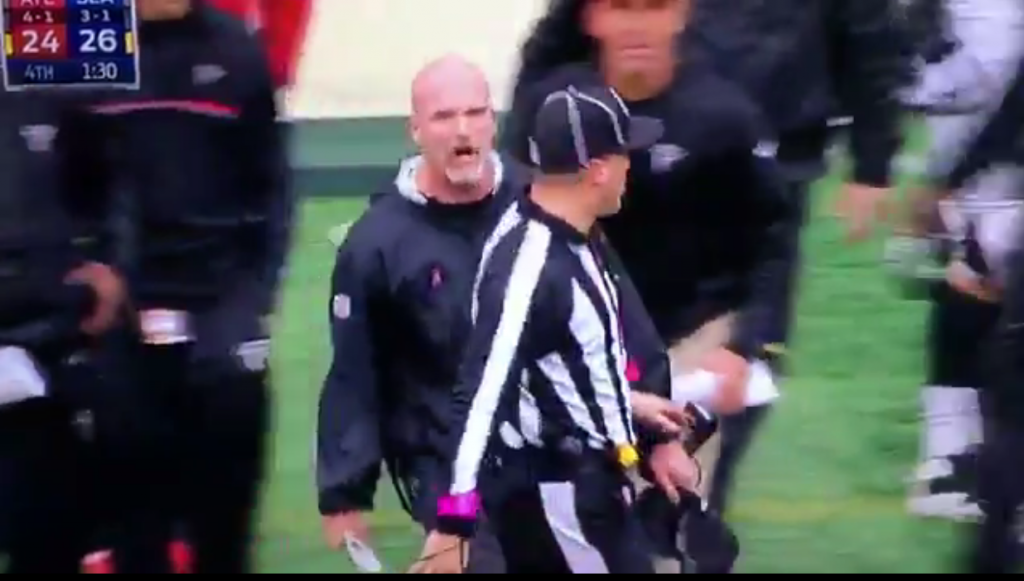 Falcons HC Dan Quinn Loses It After Blown Call (Video) – BlackSportsOnline