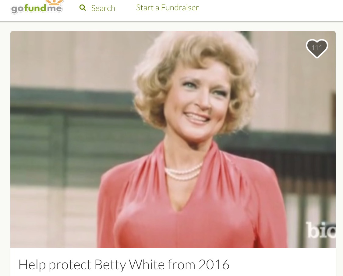 If she’s okay with it I will fly to wherever Betty White is and […] 