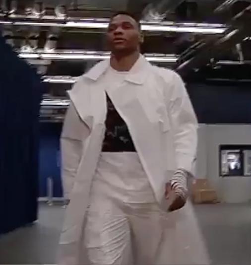 russell westbrook all white