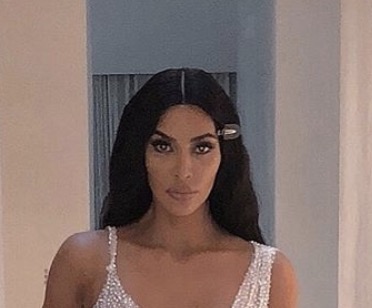 To Distract From Kanye's Tweets, Kim Kardashian Post See-Through Dress ...