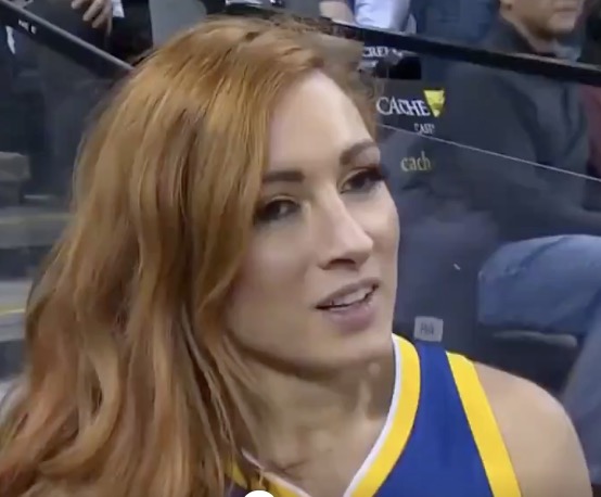 Video Becky Lynch Cuts Promo On Ronda Rousey At Warriors Game Blacksportsonline