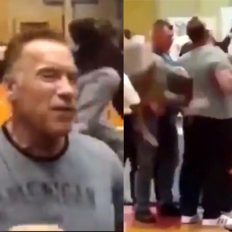 Video Arnold Schwarzenegger Gets Drop Kicked By Man In South Africa 