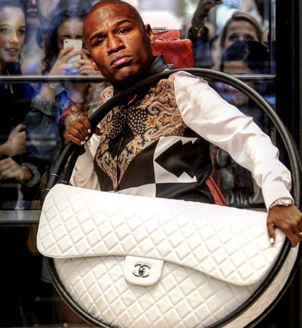 50 Cent Turned Floyd Maywether Into A Giant Louis Vuitton Bag