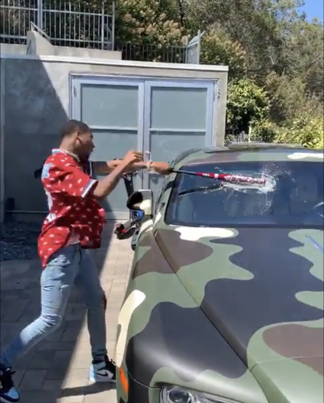 Video: Rapper Key Glock Smashes Two of Young Dolph's Cars with a