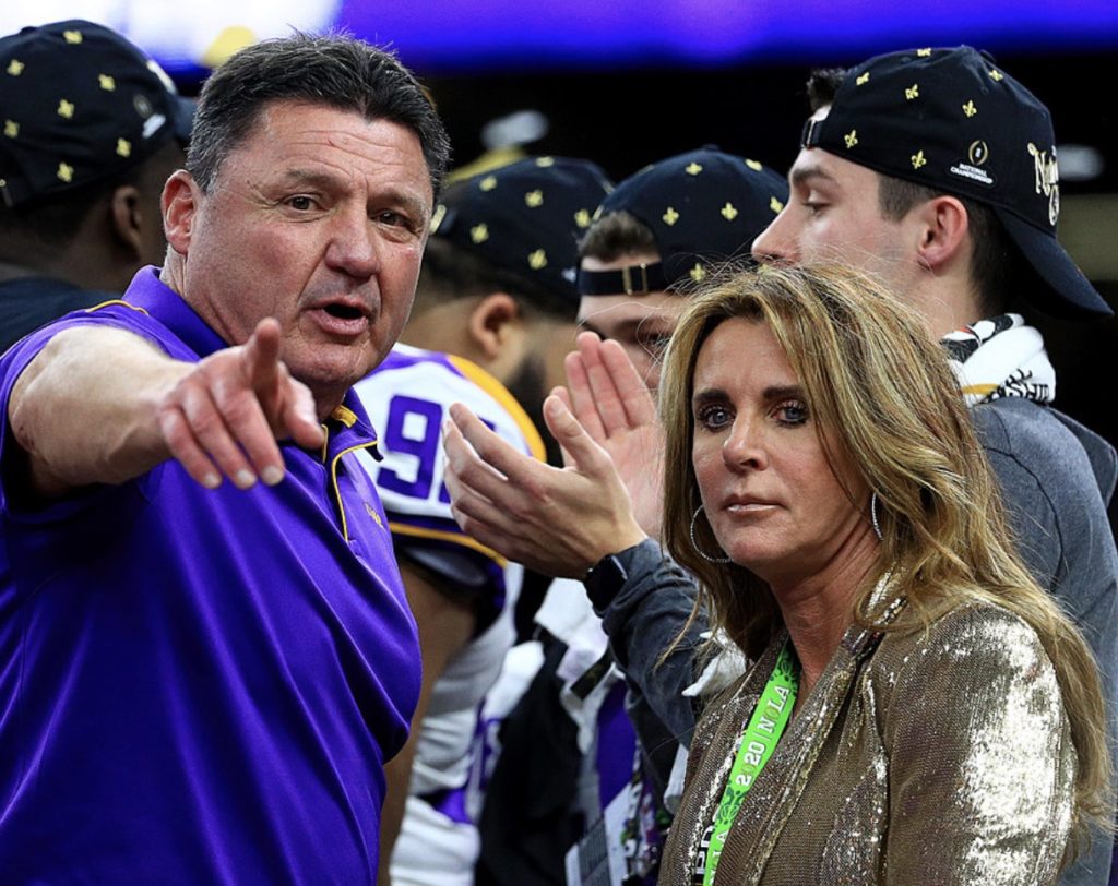 LSU HC Ed Orgeron Files For Divorce From His Wife Kelly Right After