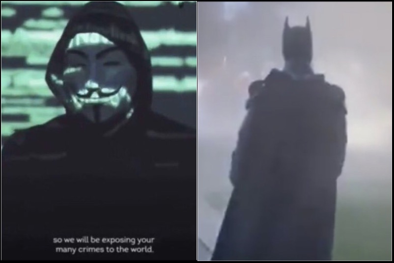 Video Hacker Group Anonymous Batman Have Join The Fight To