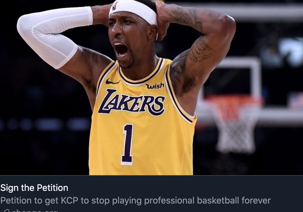 Lakers Fan Start Petition To Get Kentavious Caldwell Pope To Stop Playing Basketball Forever Blacksportsonline
