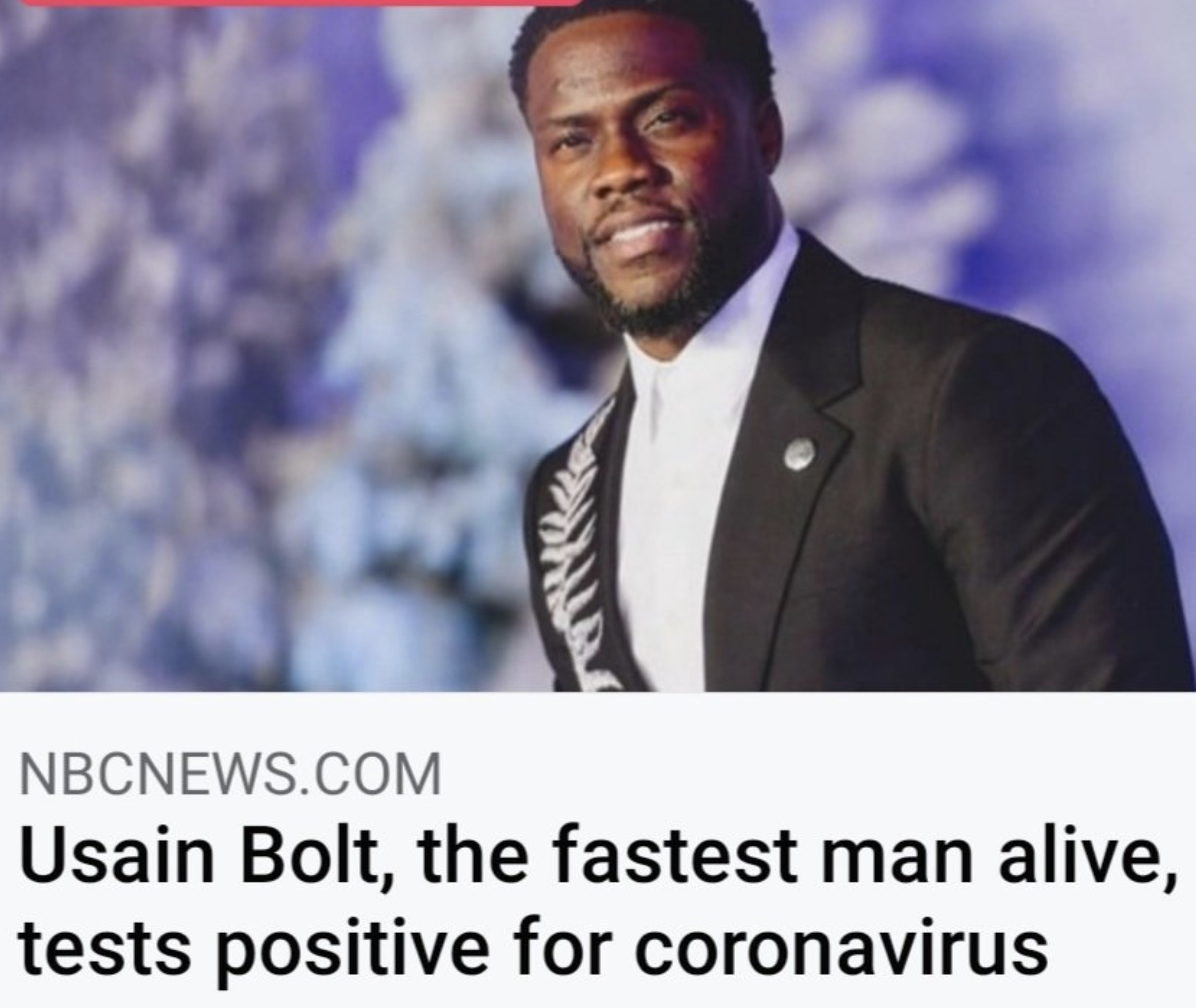 Nbc News Confuses Kevin Hart With Usain Bolt When Trying To Do Story Nbc News Confuses Kevin Hart With Usain Bolt When Trying To Do Story