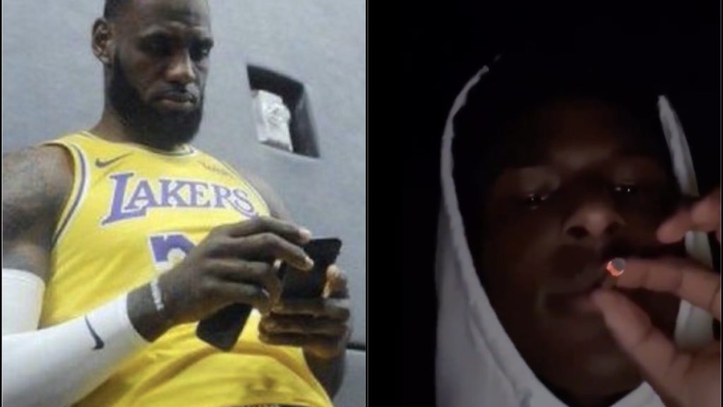 Video: Bronny James Smokes Weed on Instagram; Social Media Ponders What LeBron is Going to Do | BlackSportsOnline