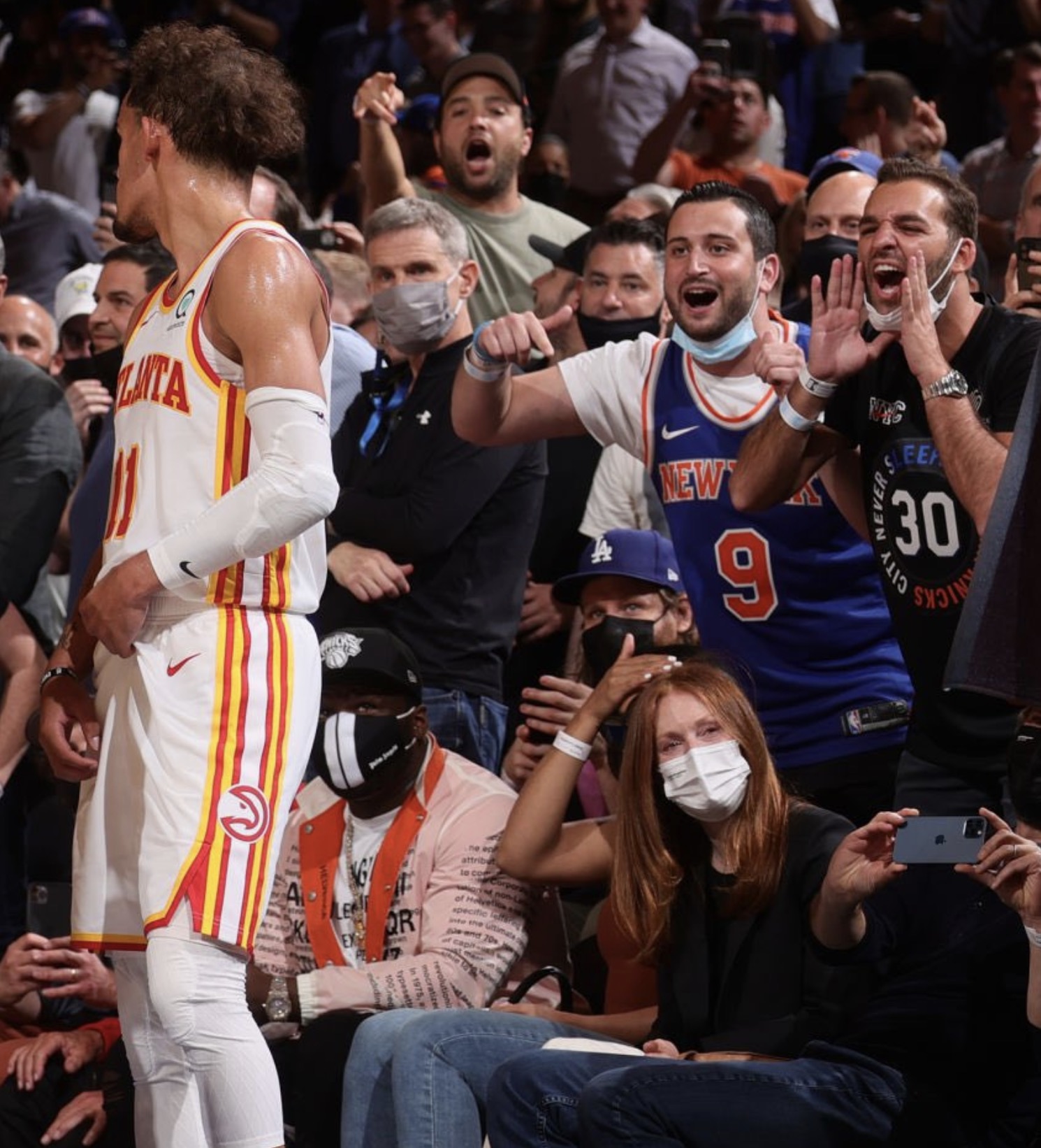 Did Knicks fan spit on Trae Young?: NBA Fans react to viral footage of  Hawks star getting sprayed at MSG during loss vs Julius Randle and co - The  SportsRush