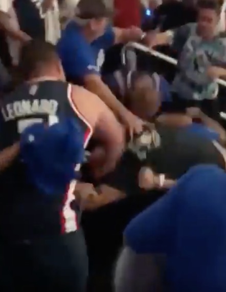 Clippers Fans Brawl In Upper Deck While Getting Blown Out By Suns In Game 6 Blacksportsonline - brawl stars lord barkley
