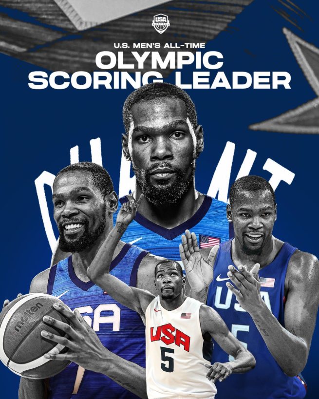 Kevin Durant Passes Carmelo Anthony As Team USA Basketball All-Time ...