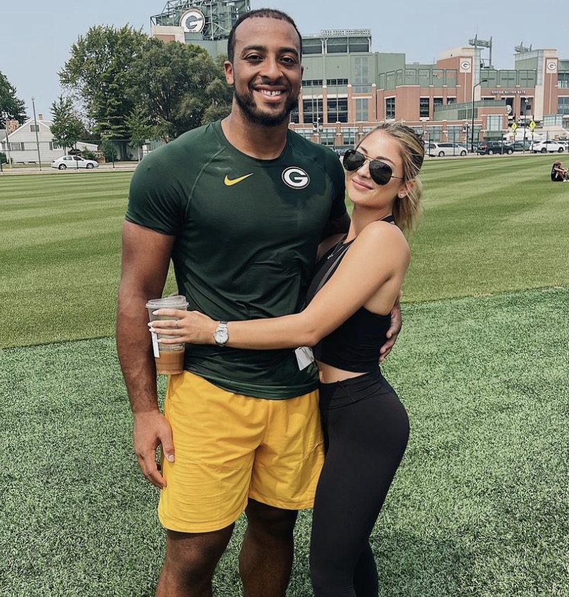Packers RB A.J. Dillon Proposes to Longtime Girlfriend Gabrielle Toonen -  BlackSportsOnline