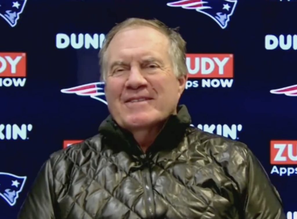 Bill Belichick Smiles And Blushes After Being Complimented On His New ...