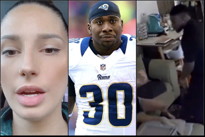 Ex Rams Rb Zac Stacy S Ex Girlfriend Kristin Evans Who He Threw Into Tv In Viral Video Says His