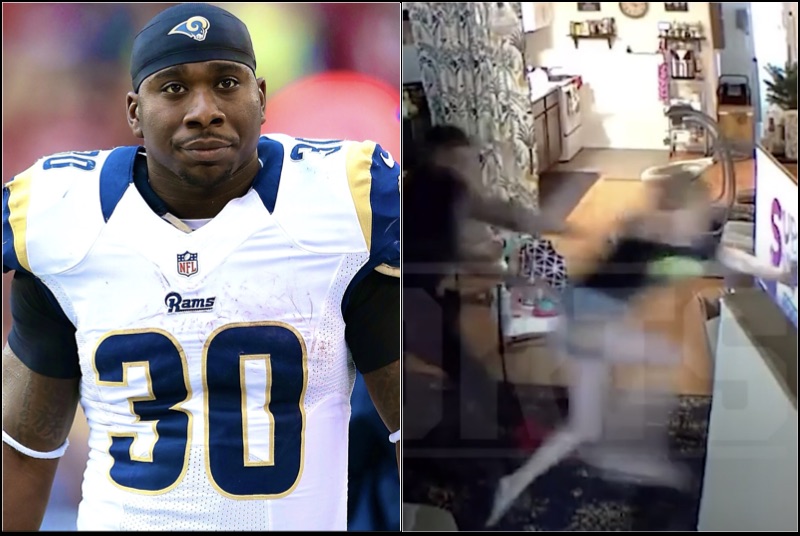 Video Of Ex Nfl Rb Zac Stacy Brutalizing And Throwing Ex Girlfriend Kristin Evans Into Tv In Front