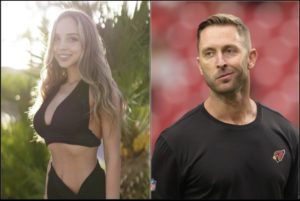Kliff Kingsbury’s Girlfriend Veronica Bielik Shows Off Boobs and Booty After He Gets Fired