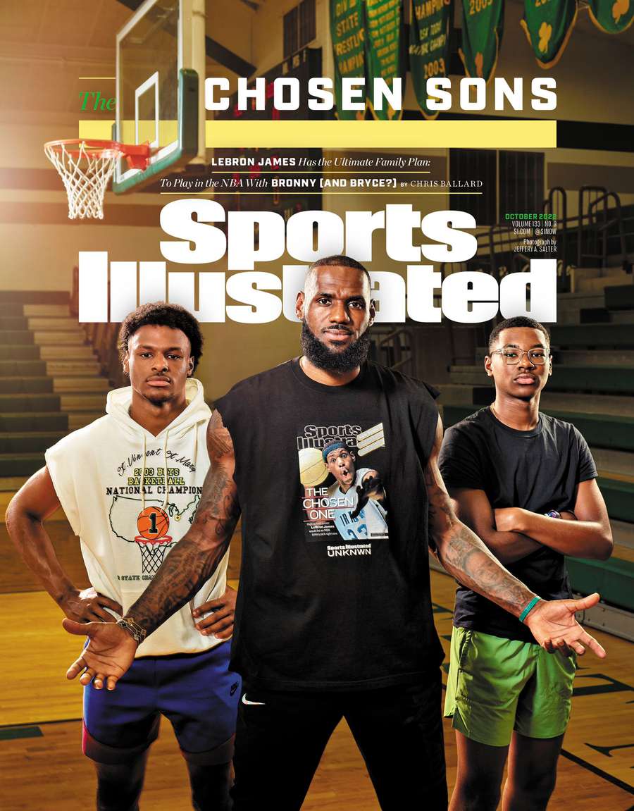 LeBron James Says He'll Play With Both His Sons Bronny And Bryce In The ...