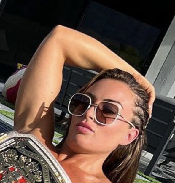 Wwe Diva Mandy Rose Porn - WWE's Mandy Rose Goes Viral With Topless Photos With Her Championship Belts  â€“ BlackSportsOnline