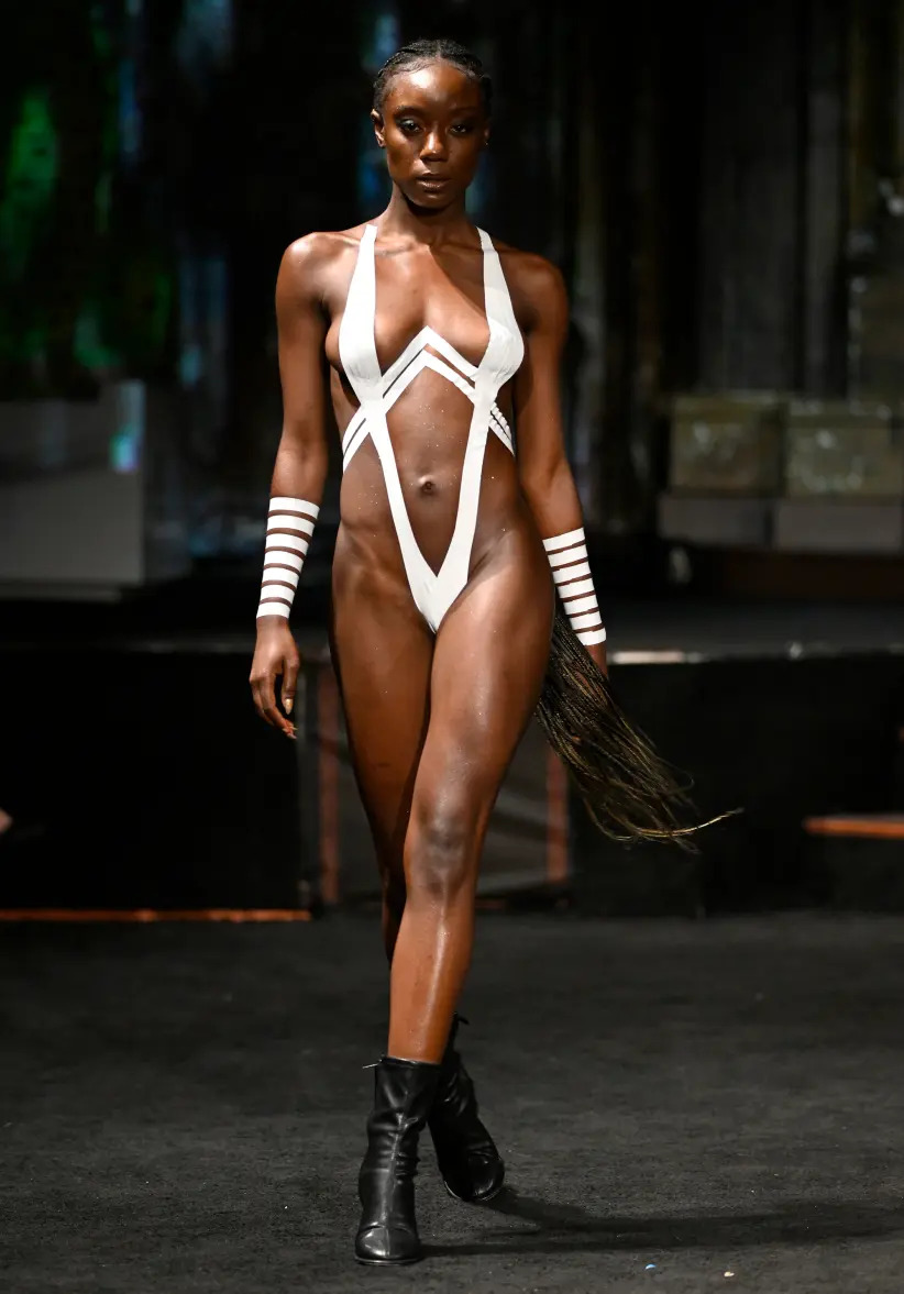 Ebony models runway